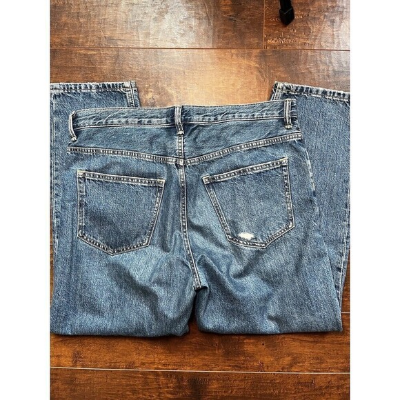 Everlane Womens Distressed Button Fly High Rise Mom Jean Sz 31 - Picture 6 of 6